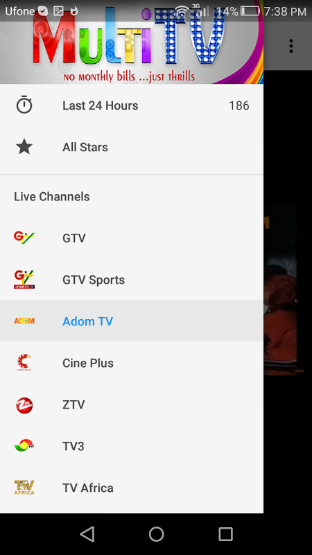 Screenshot 1 Multi Tv